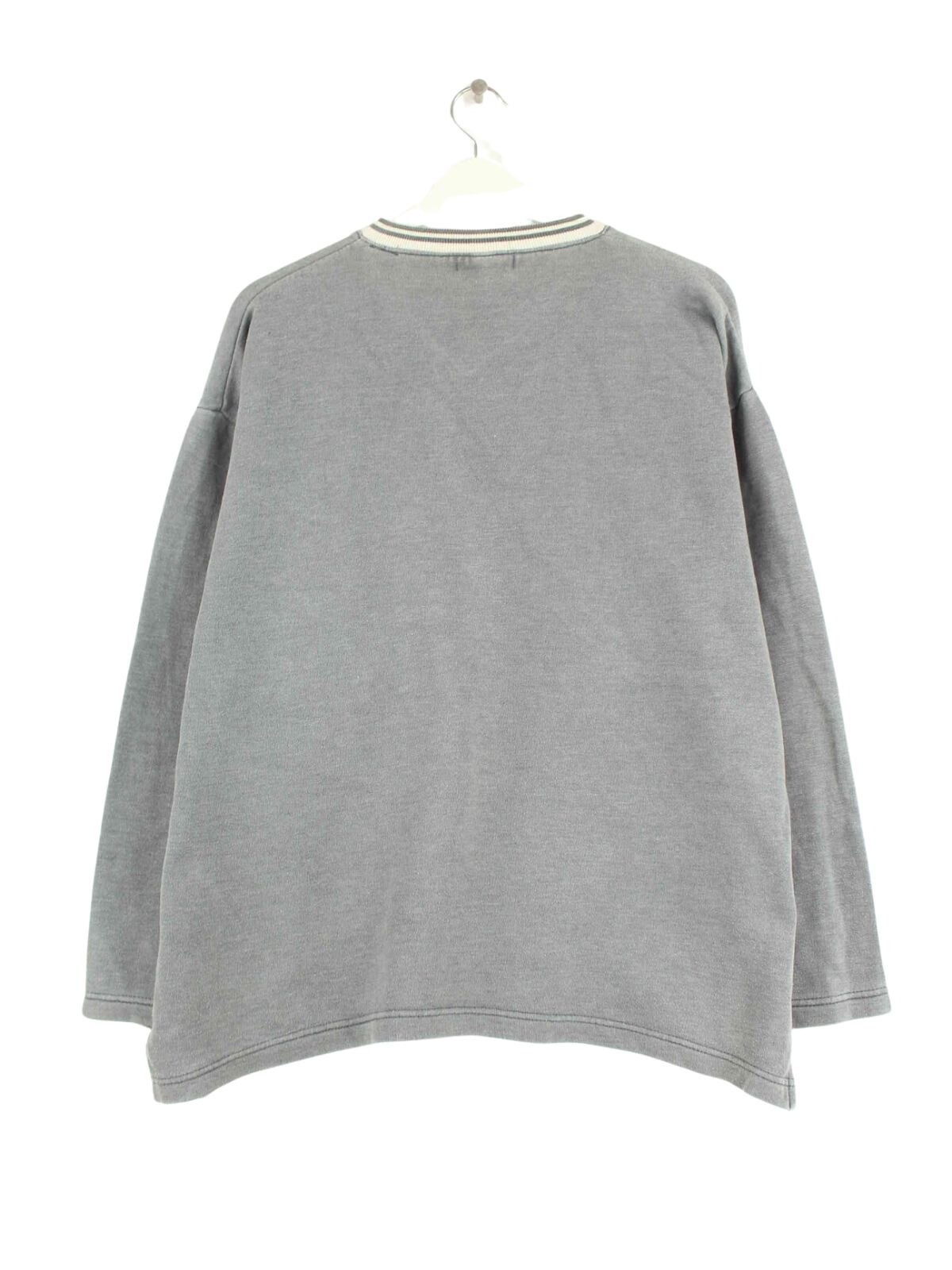 Lacoste 90s Vintage V-Neck Sweater Grau L (back image)