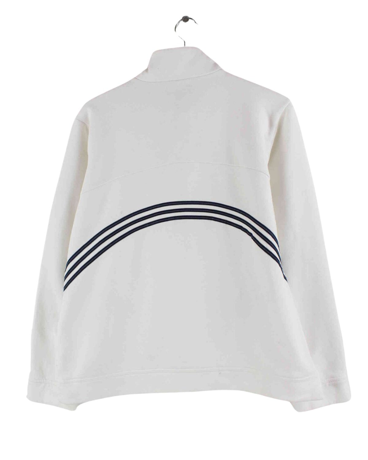 Adidas Damen 90s Vintage Half Zip Sweater Weiß S (back image)