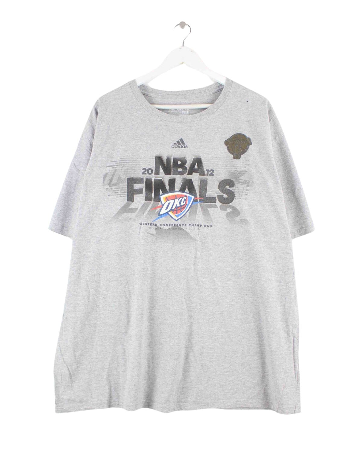Adidas NBA 2012 OKC Print T-Shirt Grau XXL (front image)