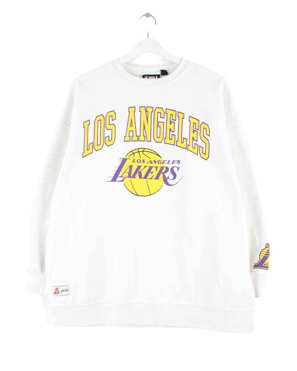 NBA 00s L.A. Lakers Print Sweater Weiß M (front image)