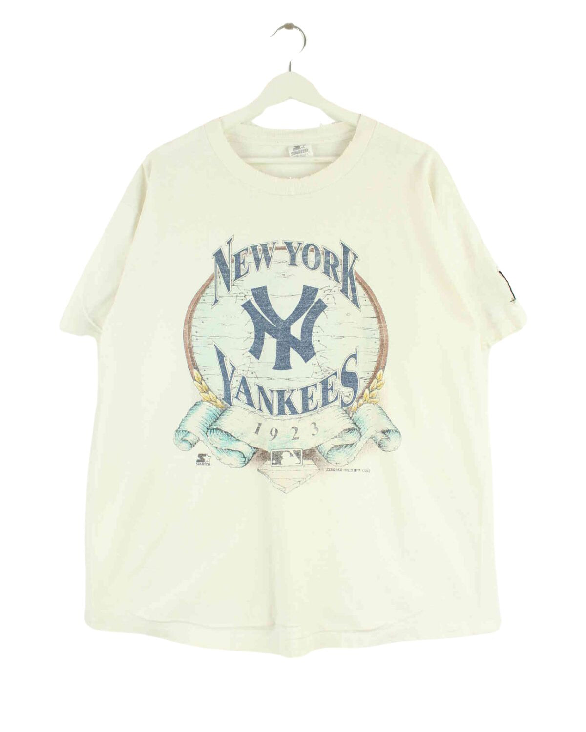 Starter 1992 Vintage NY Yankees Single stitch T-Shirt Weiß L (front image)