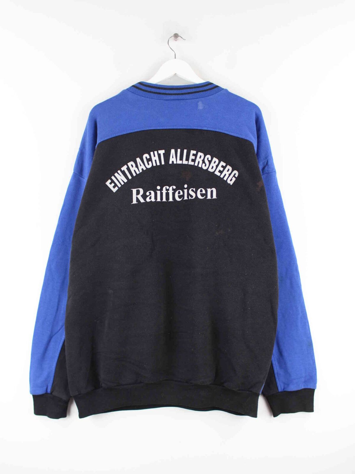 Adidas 80s Vintage Embroidered Football Sweater Blau 3XL (back image)