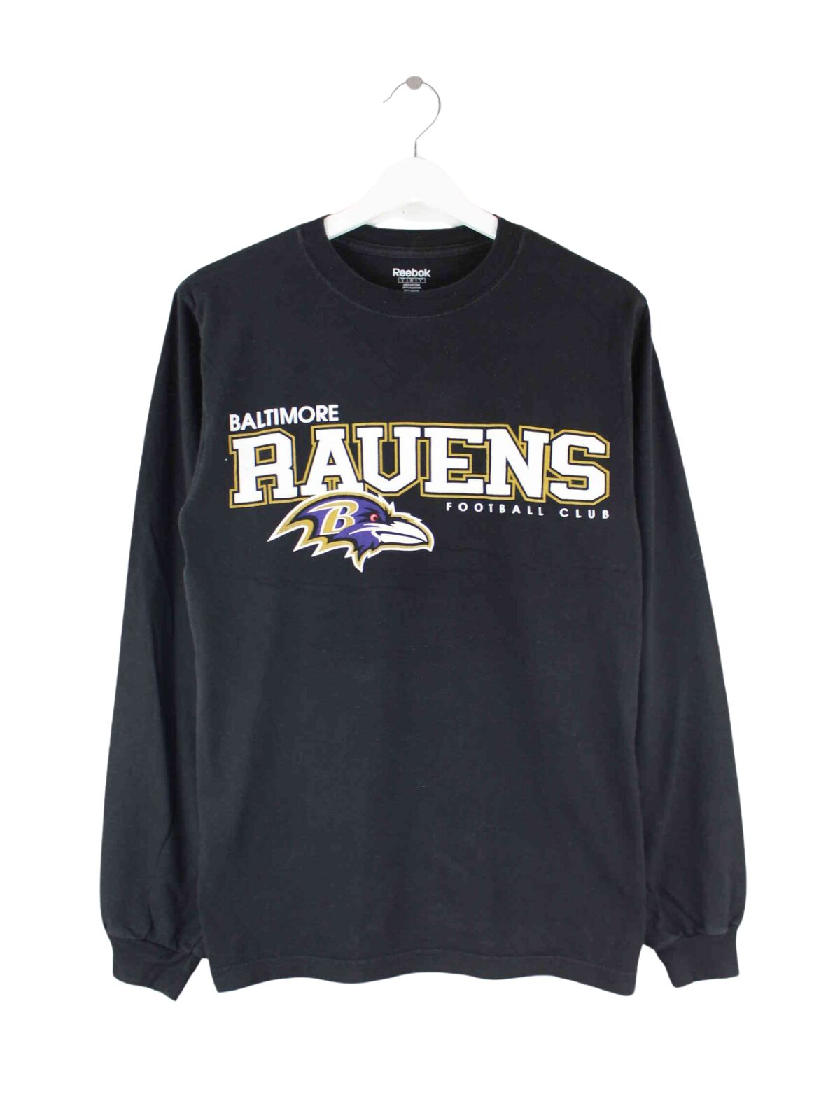 Reebok Baltimore Ravens Print Sweatshirt Schwarz S (front image)