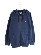 Nike 90s Vintage Zip Hoodie Blau XL (front image)