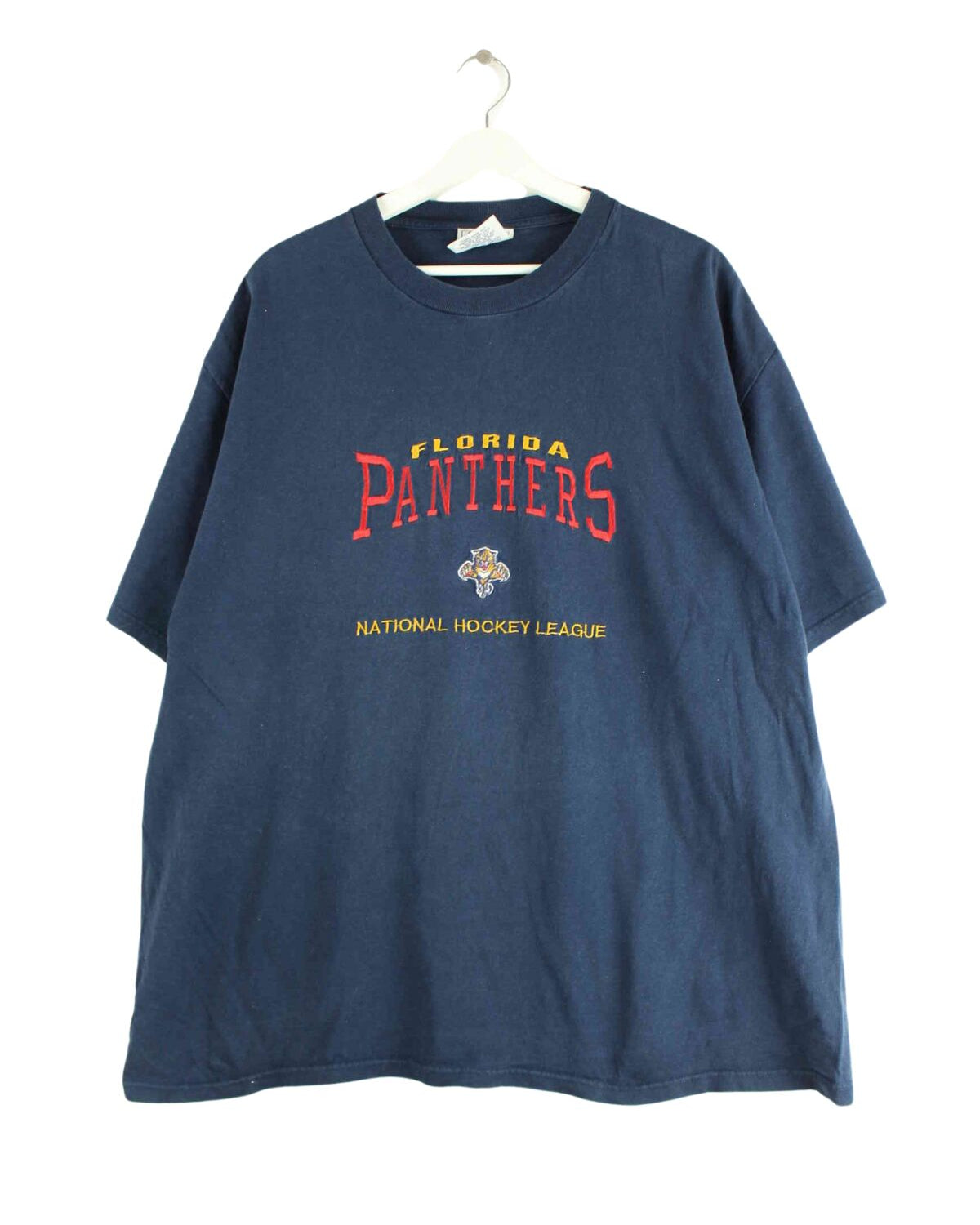 Lee Sport 90s Vintage Florida Panthers Embroidered T-Shirt Blau XL (front image)