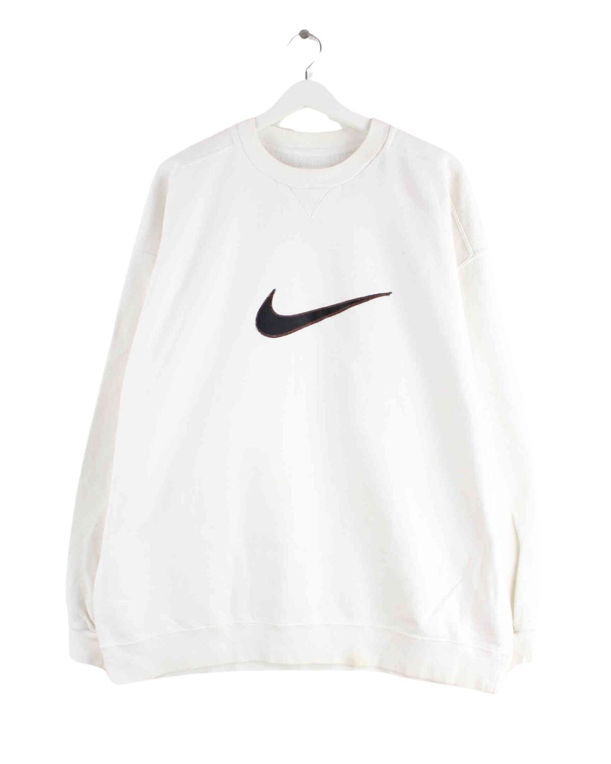 Nike 90s Vintage Big Swoosh Sweater Weiß XL (front image)