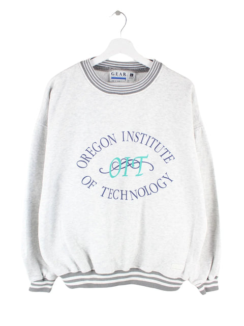 Gear for Sports 90s Vintage Oregon Print Sweater Grau L