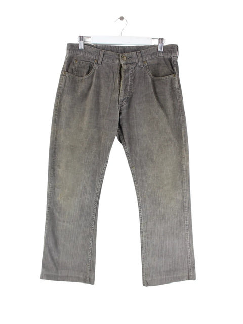 Lee 90s Vintage Cord Hose Grau W34 L30