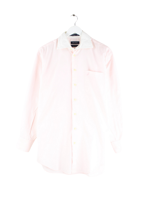 Nautica 2 Ply Cotton Hemd Rosa L