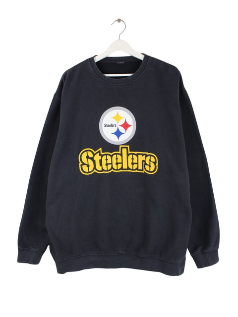 NFL 00s Steelers Print Sweater Schwarz XXL