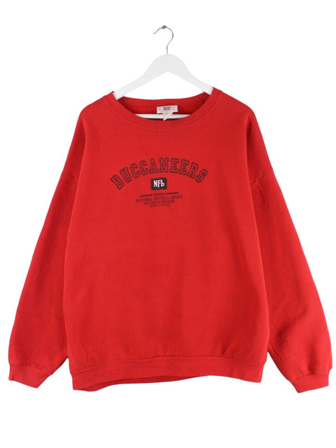 NFL 00s Buccaneers Print Sweater Rot XL