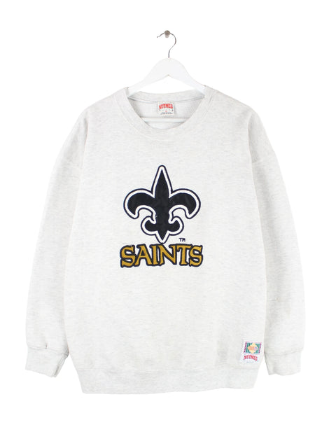 Nutmeg 90s Vintage New Orleans Saints Sweater Grau XL