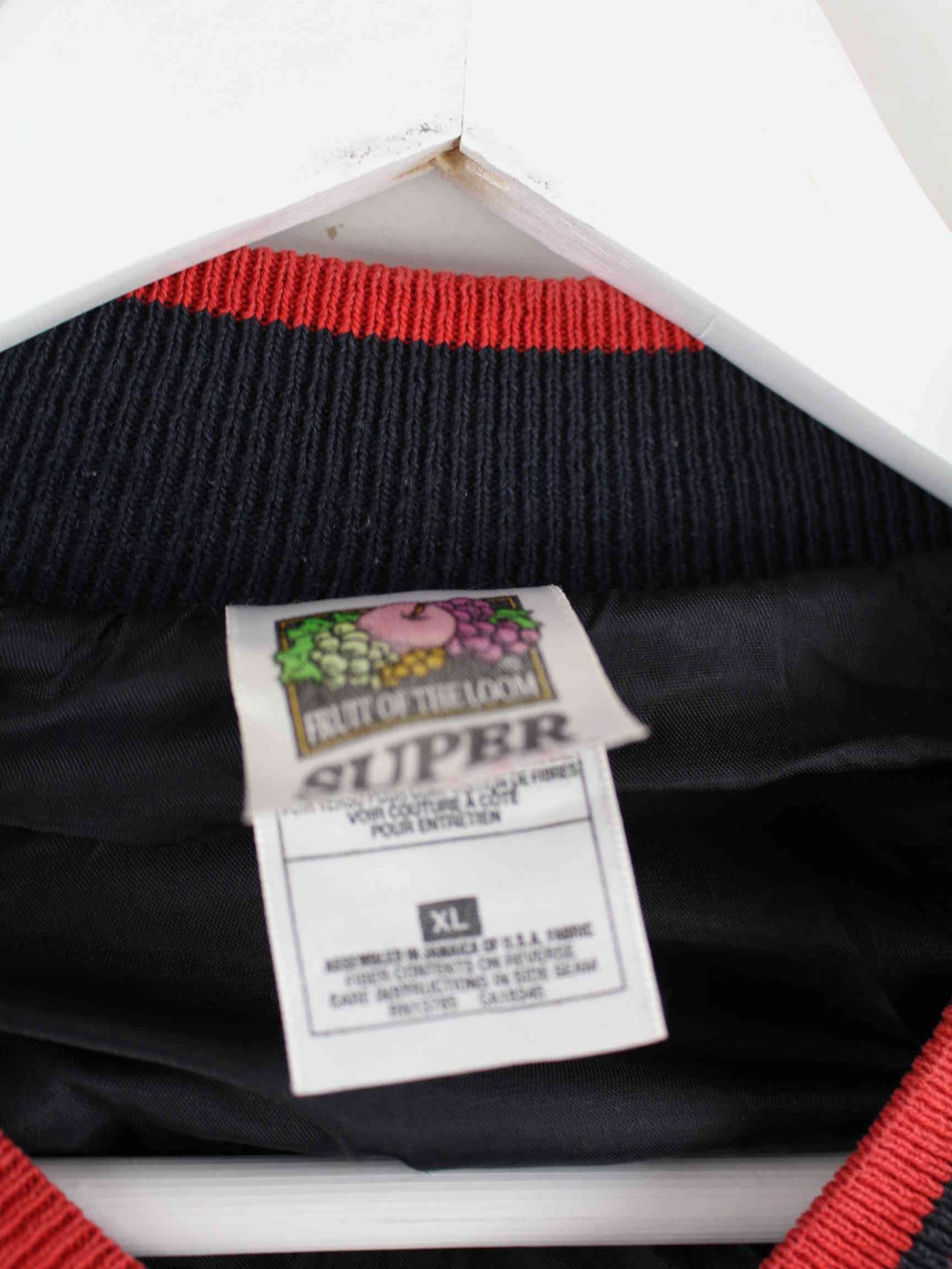 Fruit of the Loom 90s Vintage Chicago Bulls Embroidered Jacke Schwarz XL (detail image 2)