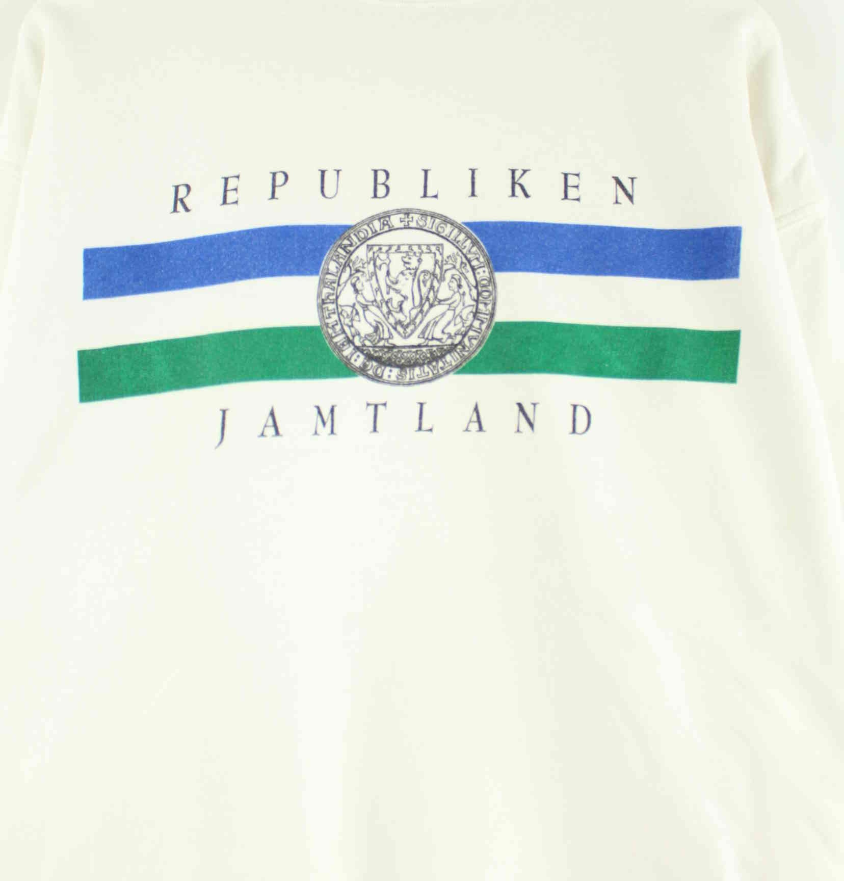 Vintage 90s Republiken Jamtland Sweater Weiß L (detail image 1)