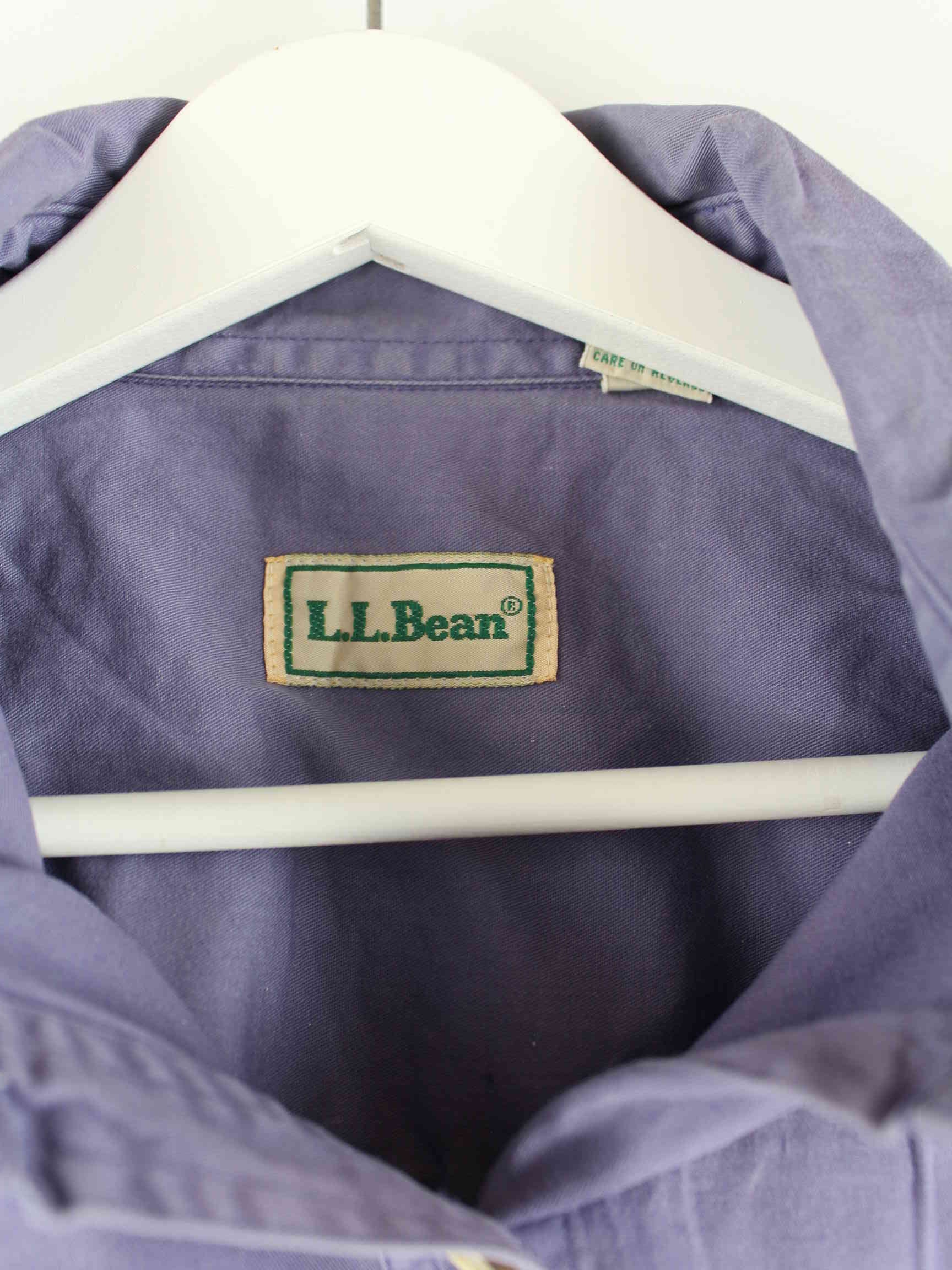 LL Bean 90s Vintage Hemd Lila L (detail image 3)