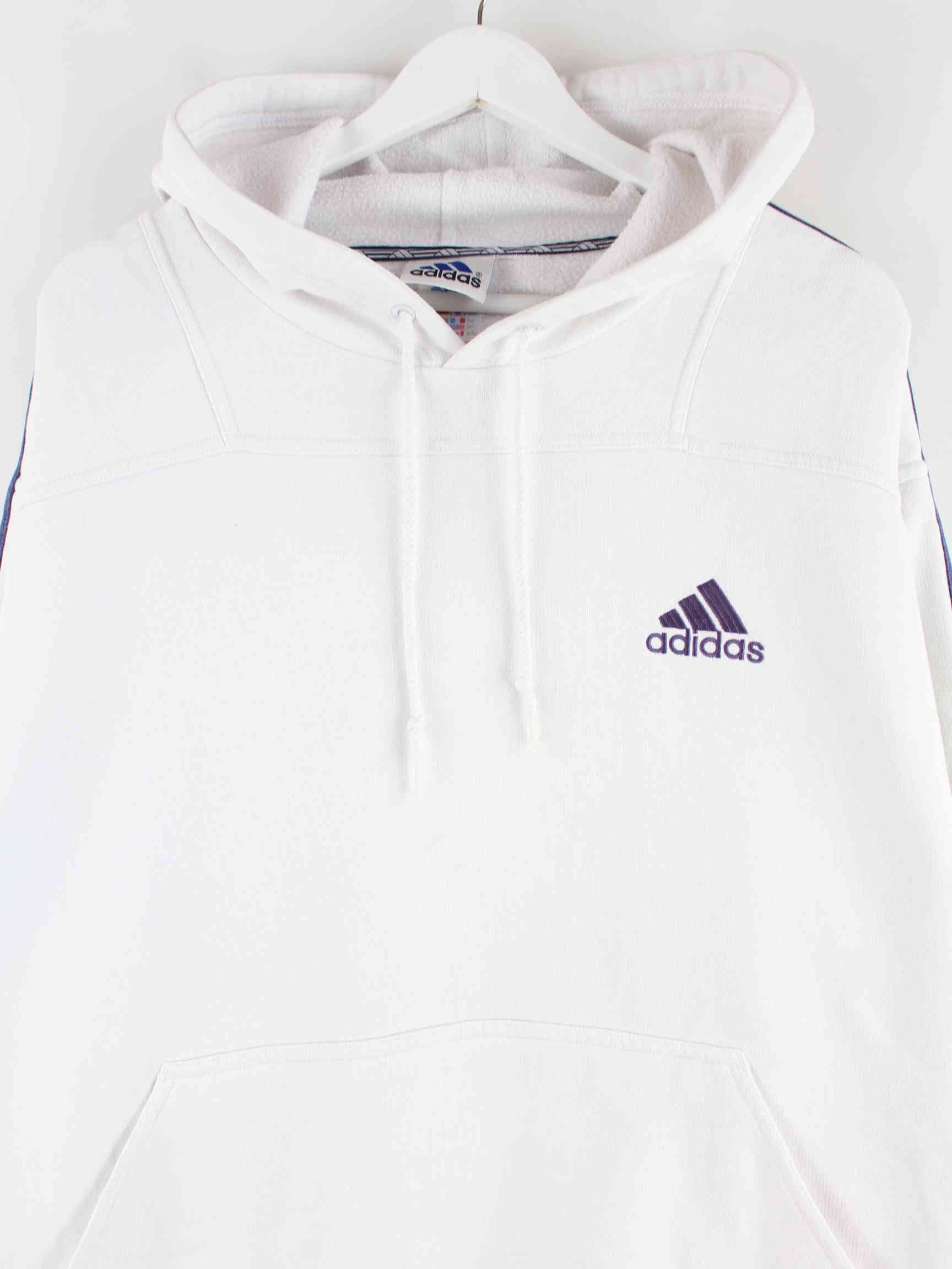 Adidas 90s Vintage 3-Stripes Hoodie Weiß XXL (detail image 1)