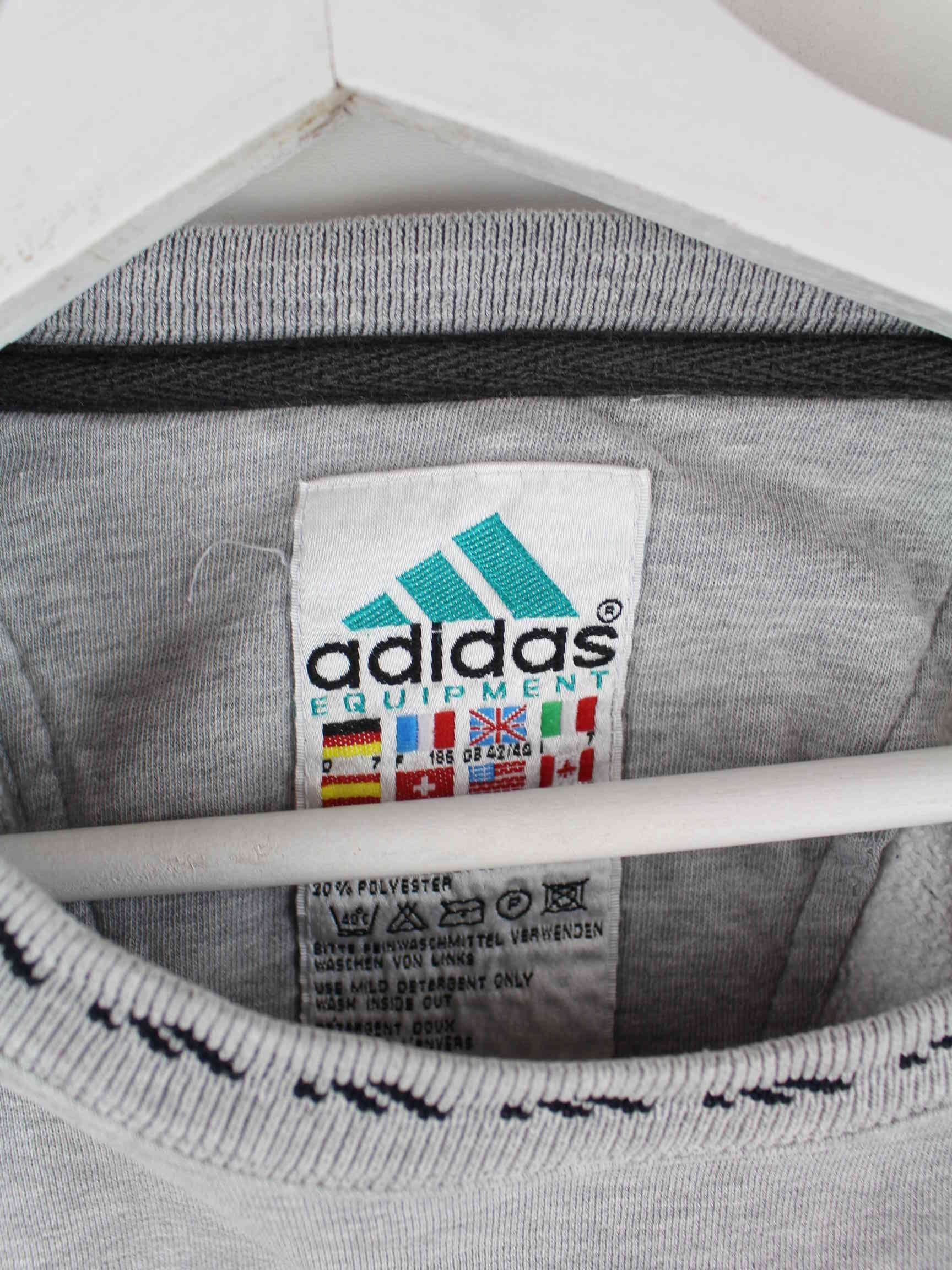 Adidas Equipment 90s Vintage Embroidered Sweater Grau 7 (detail image 2)