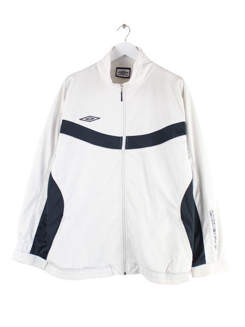 Umbro 90s Vintage Trainingsjacke Weiß L