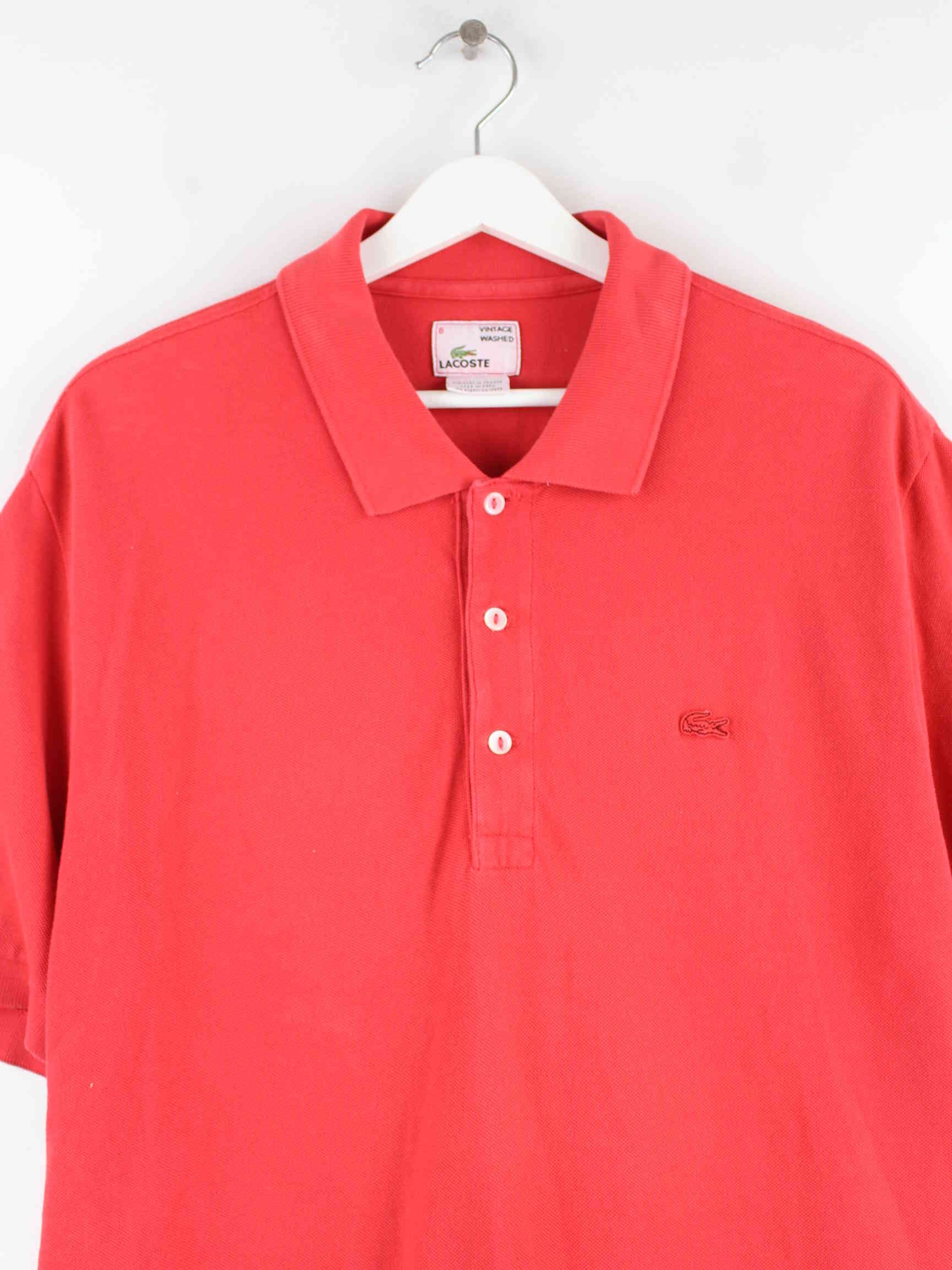 Lacoste Vintage Washed Polo Rot XL (detail image 1)