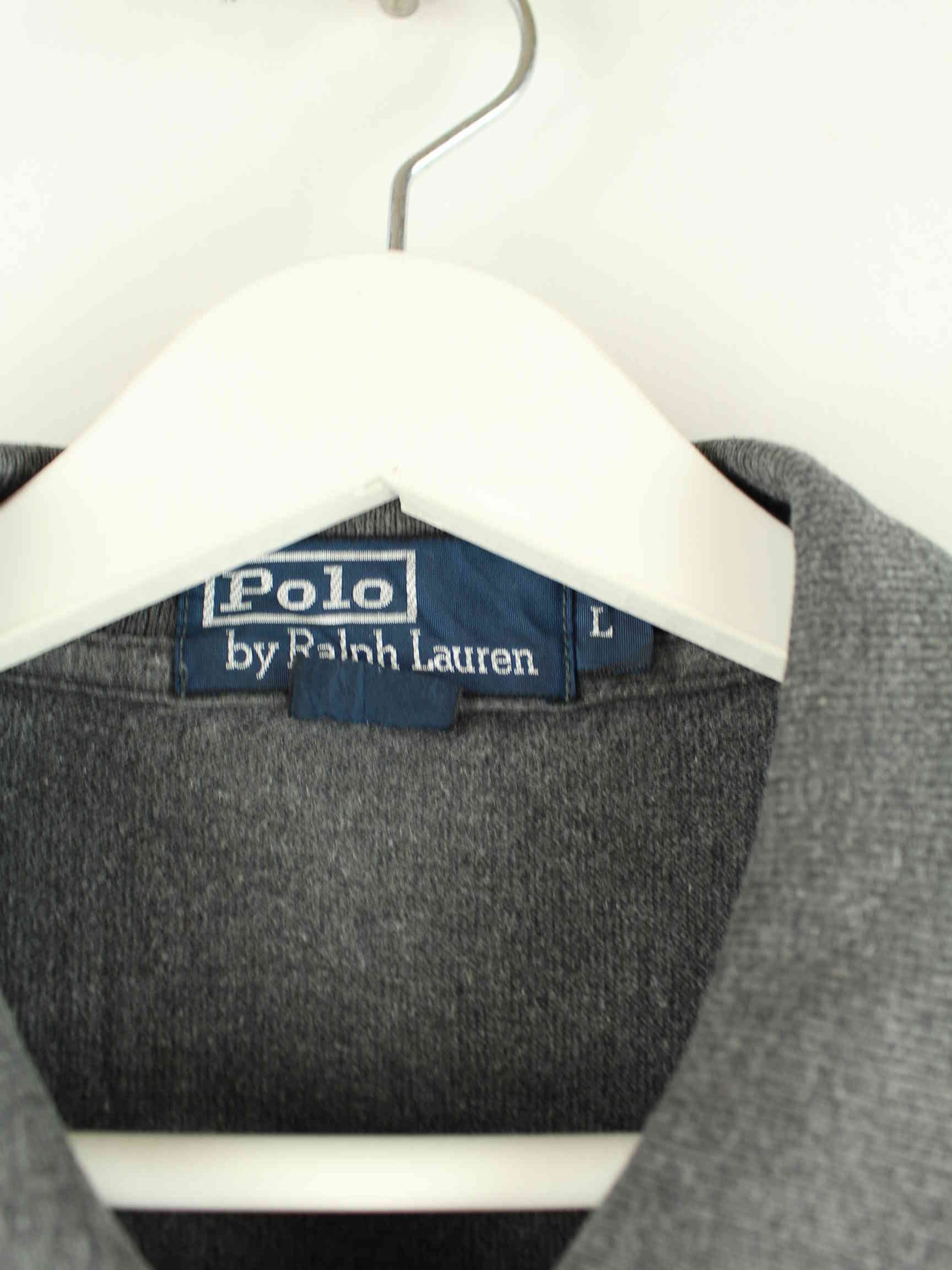 Ralph Lauren Langarm Polo Grau L (detail image 2)