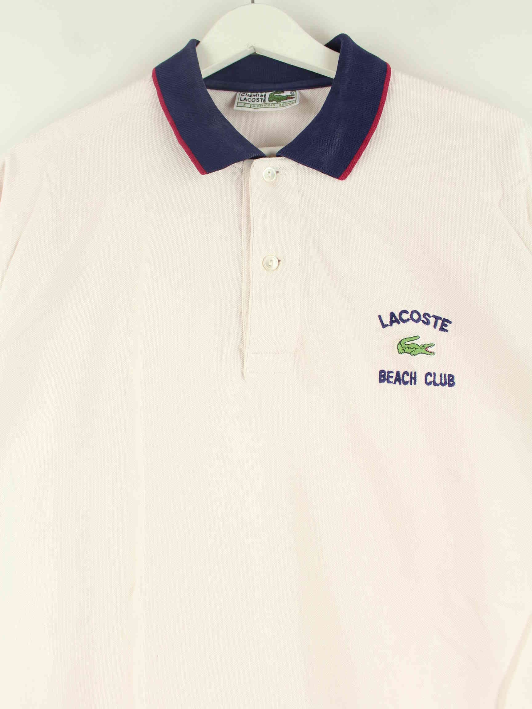 Lacoste 90s Vintage Beach Club Polo Rosa XL (detail image 1)