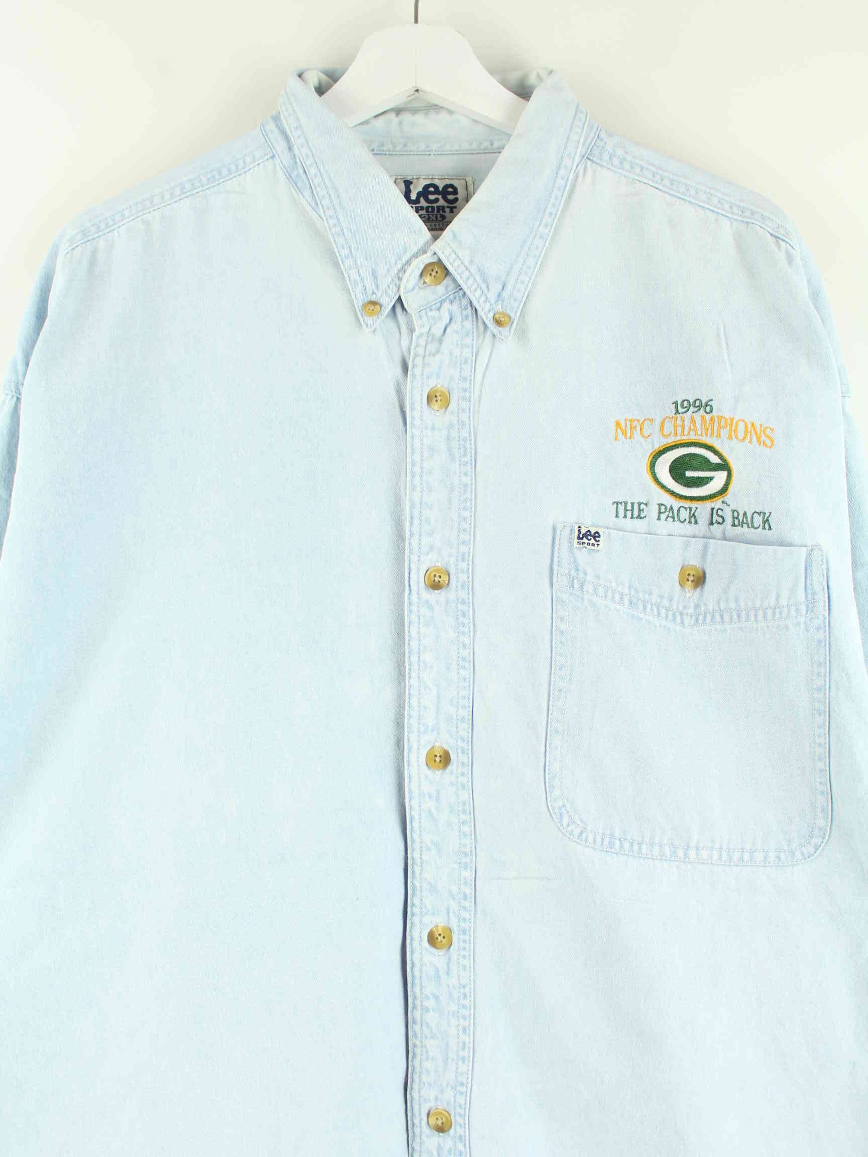 Lee Vintage 1996 Green Bay Packers Hemd Blau XXL (detail image 1)