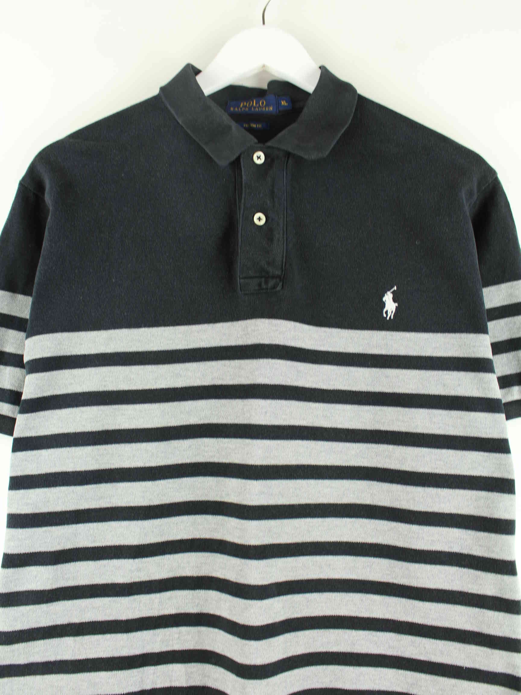 Ralph Lauren Striped Polo Grau XL (detail image 1)