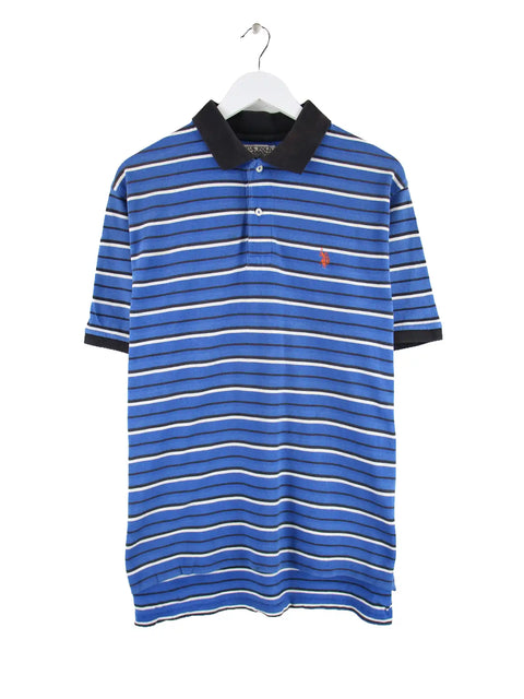 U.S. Polo ASSN. 00s Stripe Polo Blau L