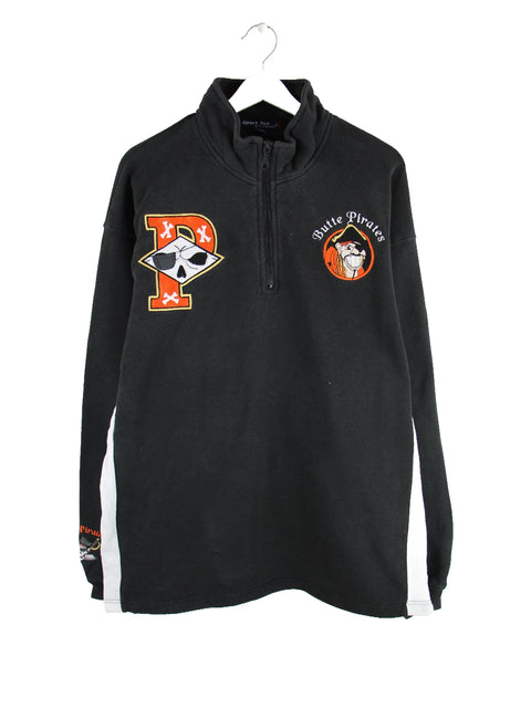 Sport Tek 00s Butte Pirates Half Zip Sweater Schwarz XL
