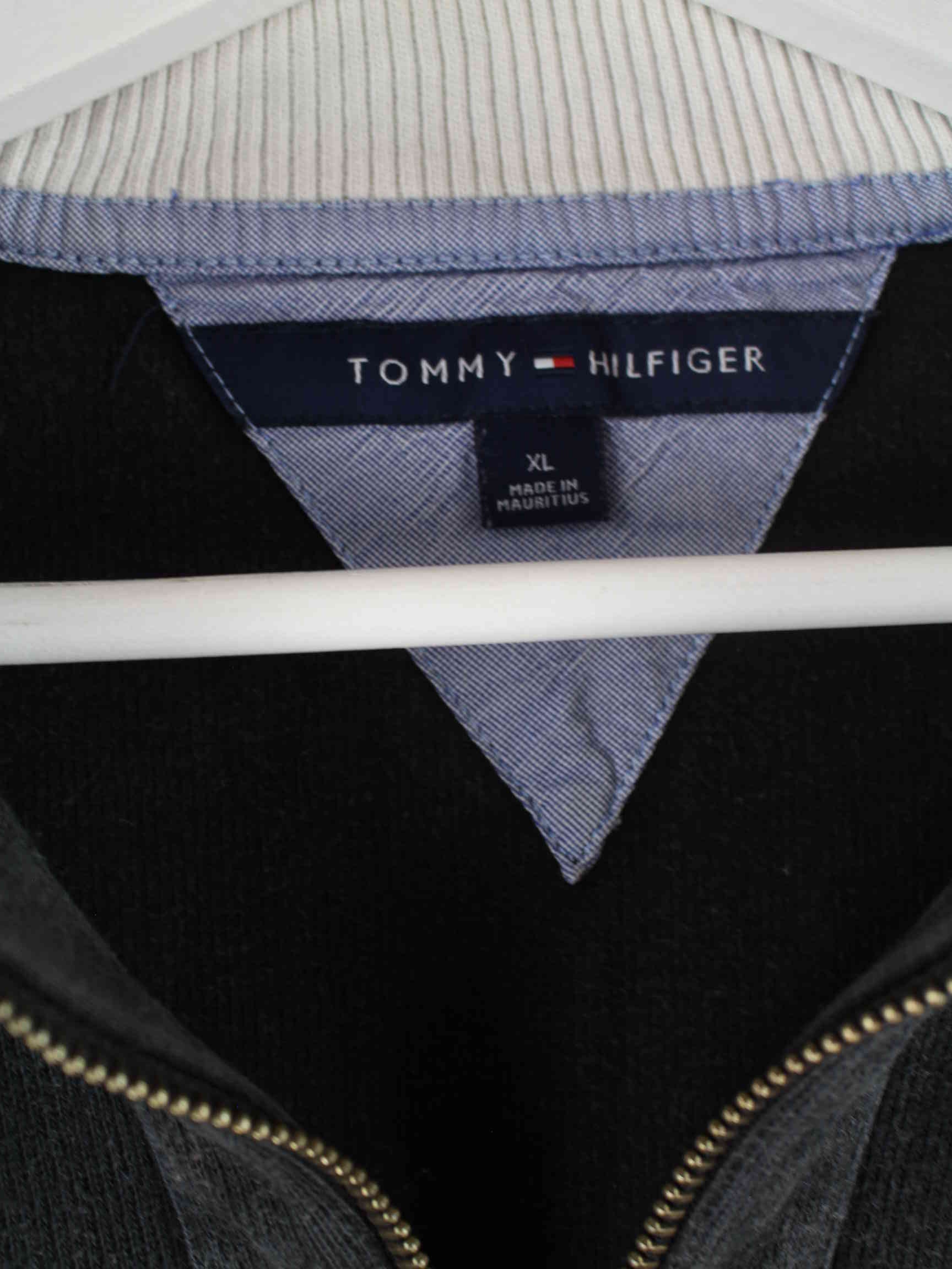 Tommy Hilfiger Half Zip Sweater Schwarz XL (detail image 2)