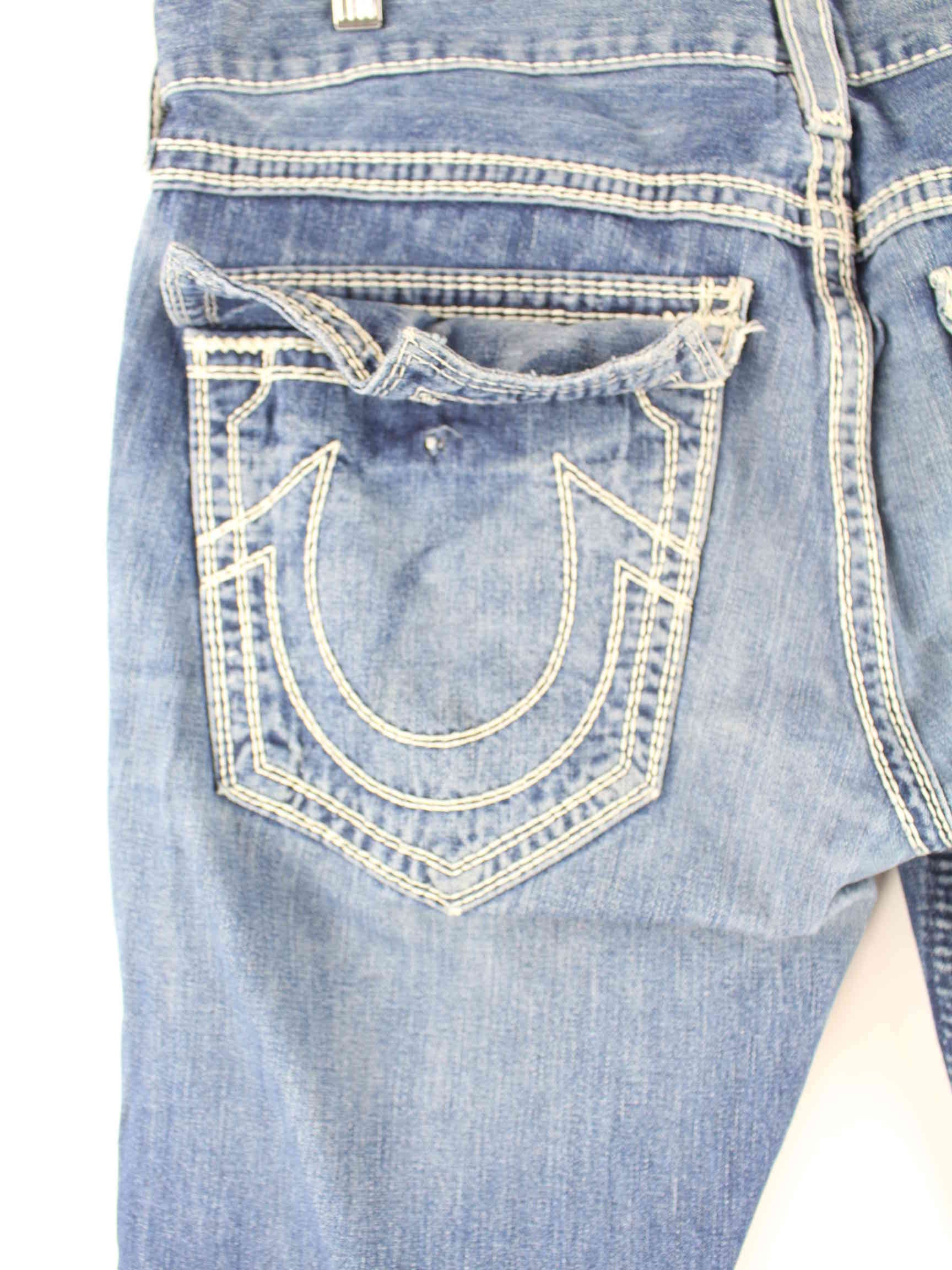 True Religion y2k Ricky Big QT Jeans Blau W40 L30 (detail image 3)