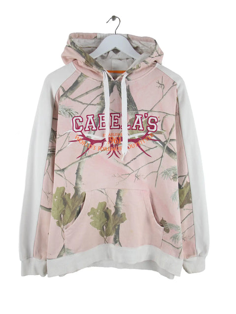 Cabela's Damen Big Logo Realtree Hoodie Rosa XL