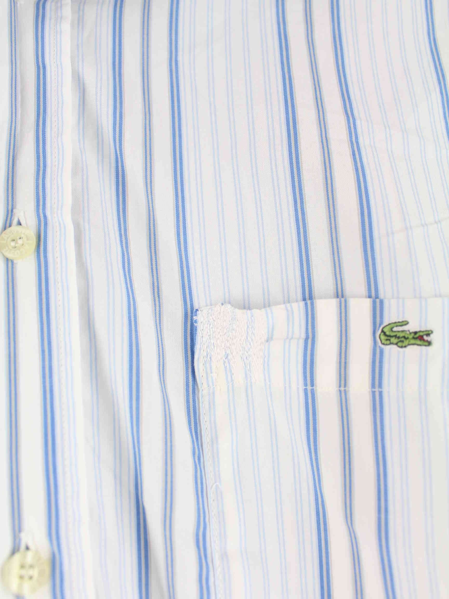 Lacoste Striped Kurzarm Hemd Blau XL (detail image 2)