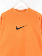 Nike 90s Vintage Big Swoosh Embroidered Sweater Orange L (detail image 1)