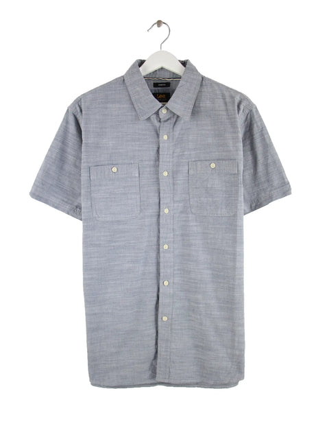 Lee Stretch Kurzarm Hemd Grau L