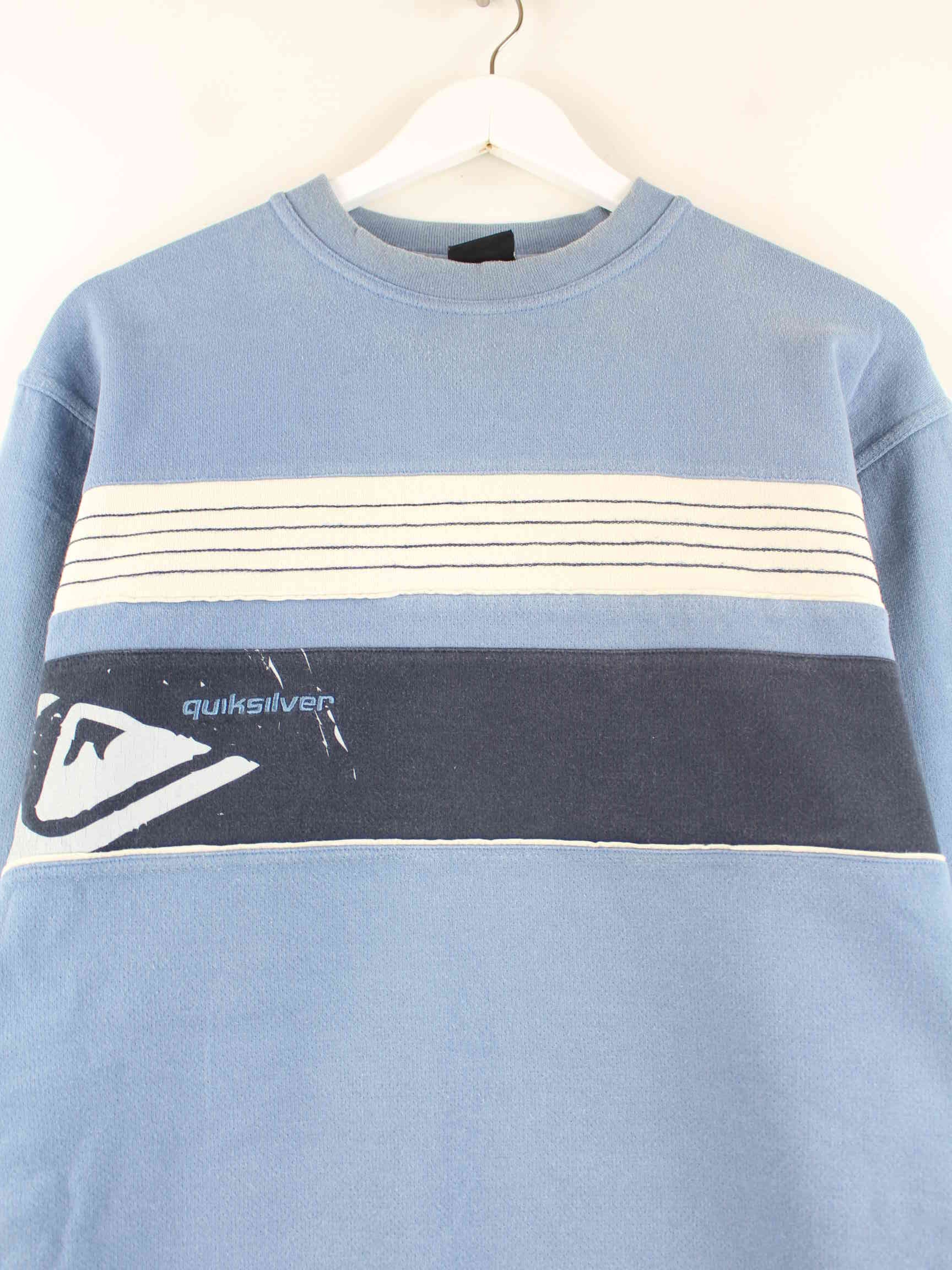 Quiksilver 90s Vintage Print Sweater Blau S (detail image 1)