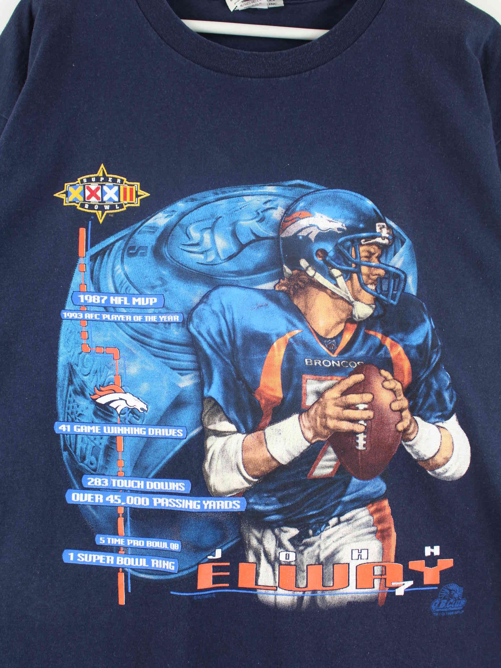 Lee 1997 Vintage Super Bowl XXXII Print T-Shirt Blau XL (detail image 1)