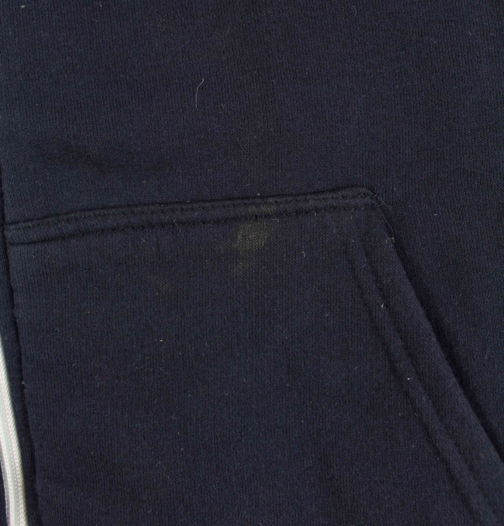 Vintage London Embroidered Zip Hoodie Blau XXL (detail image 2)