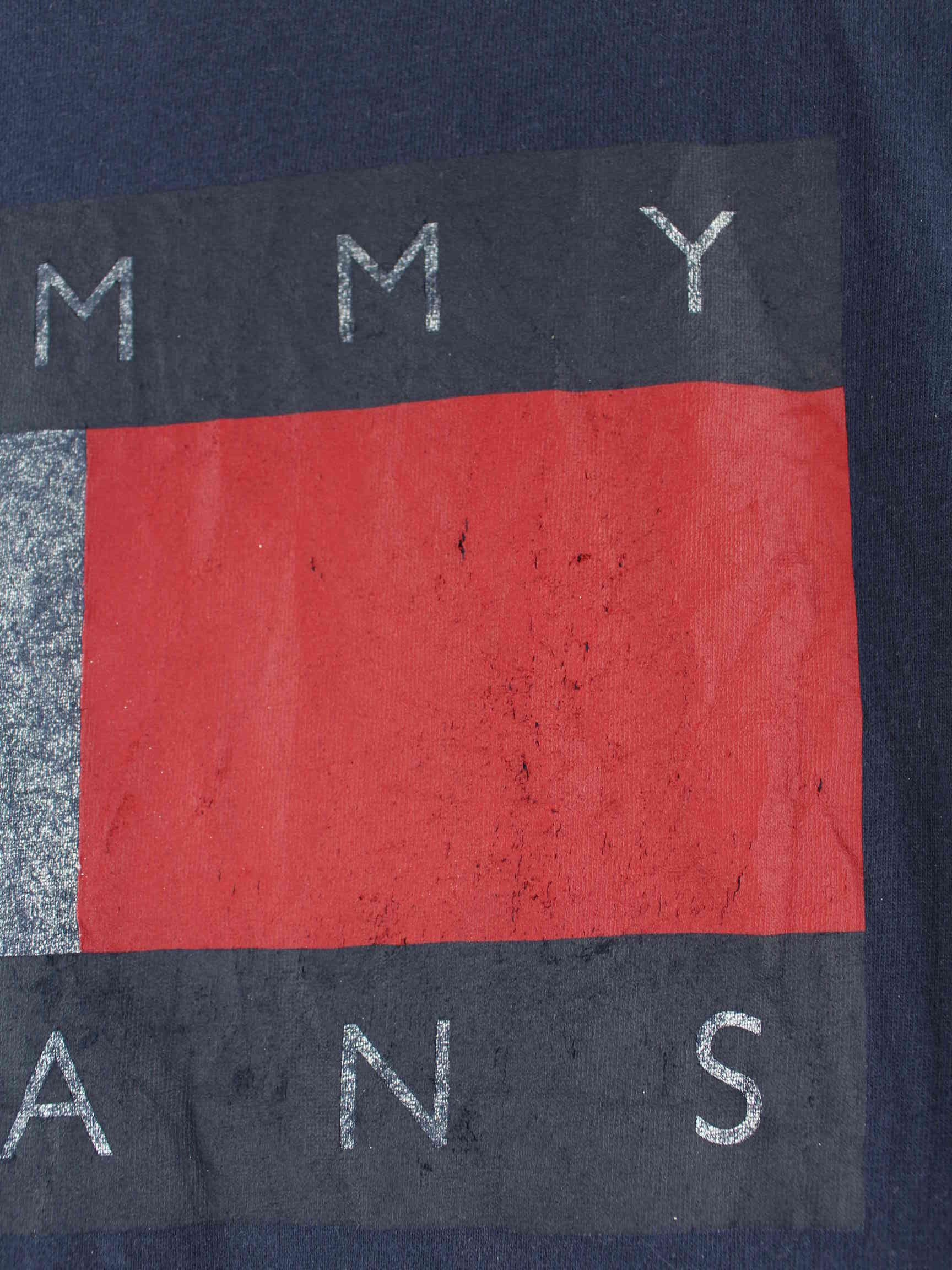 Tommy Hilfiger y2k Print T-Shirt Blau M (detail image 4)