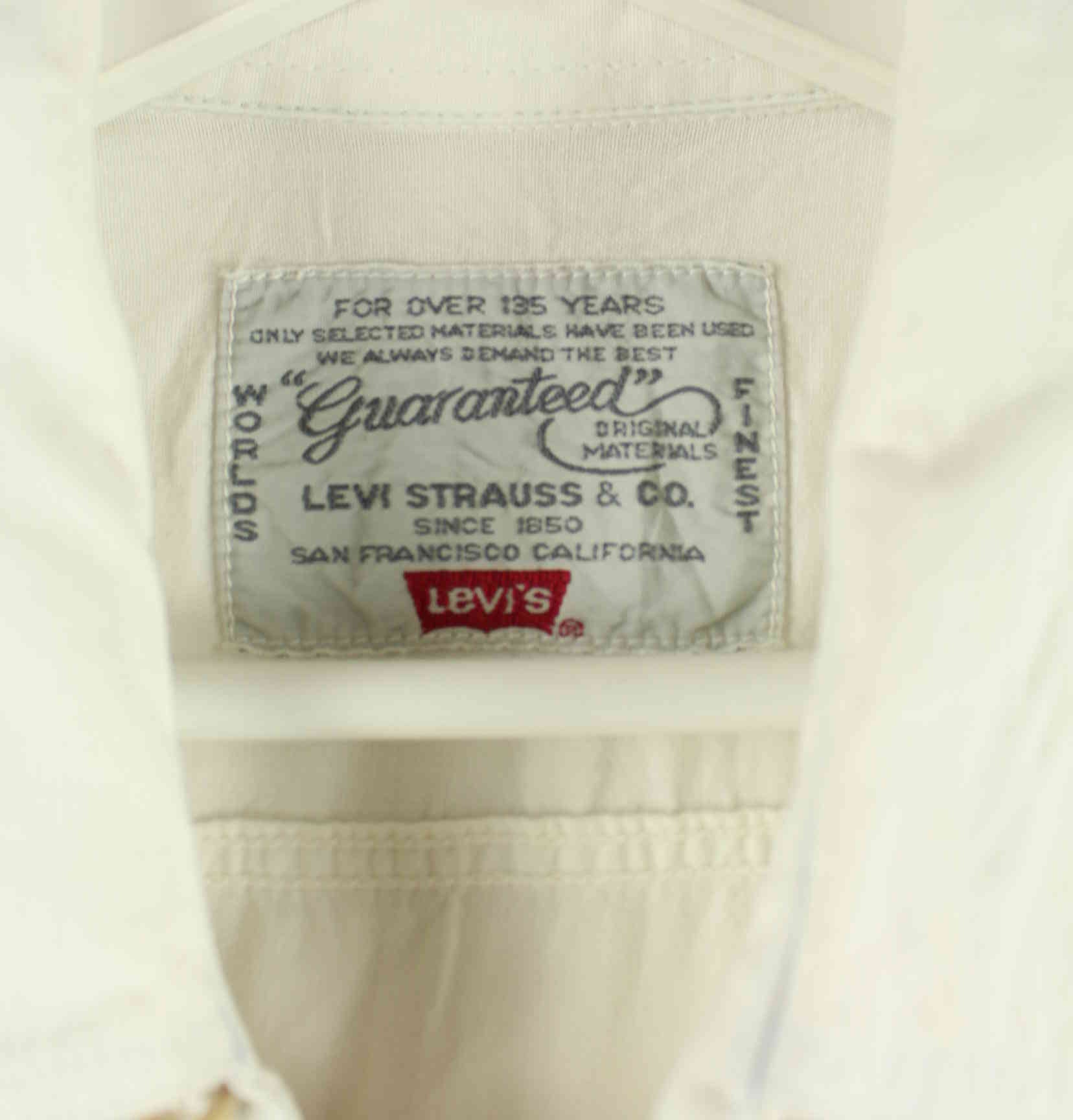 Levi's 90s Vintage Embroidered White Tab Hemd Weiß L (detail image 3)
