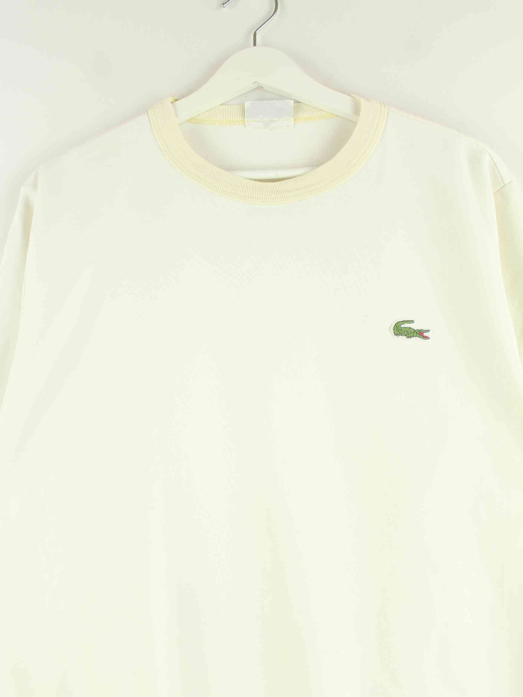 Lacoste 90s Vintage Basic Sweater Beige L (detail image 1)