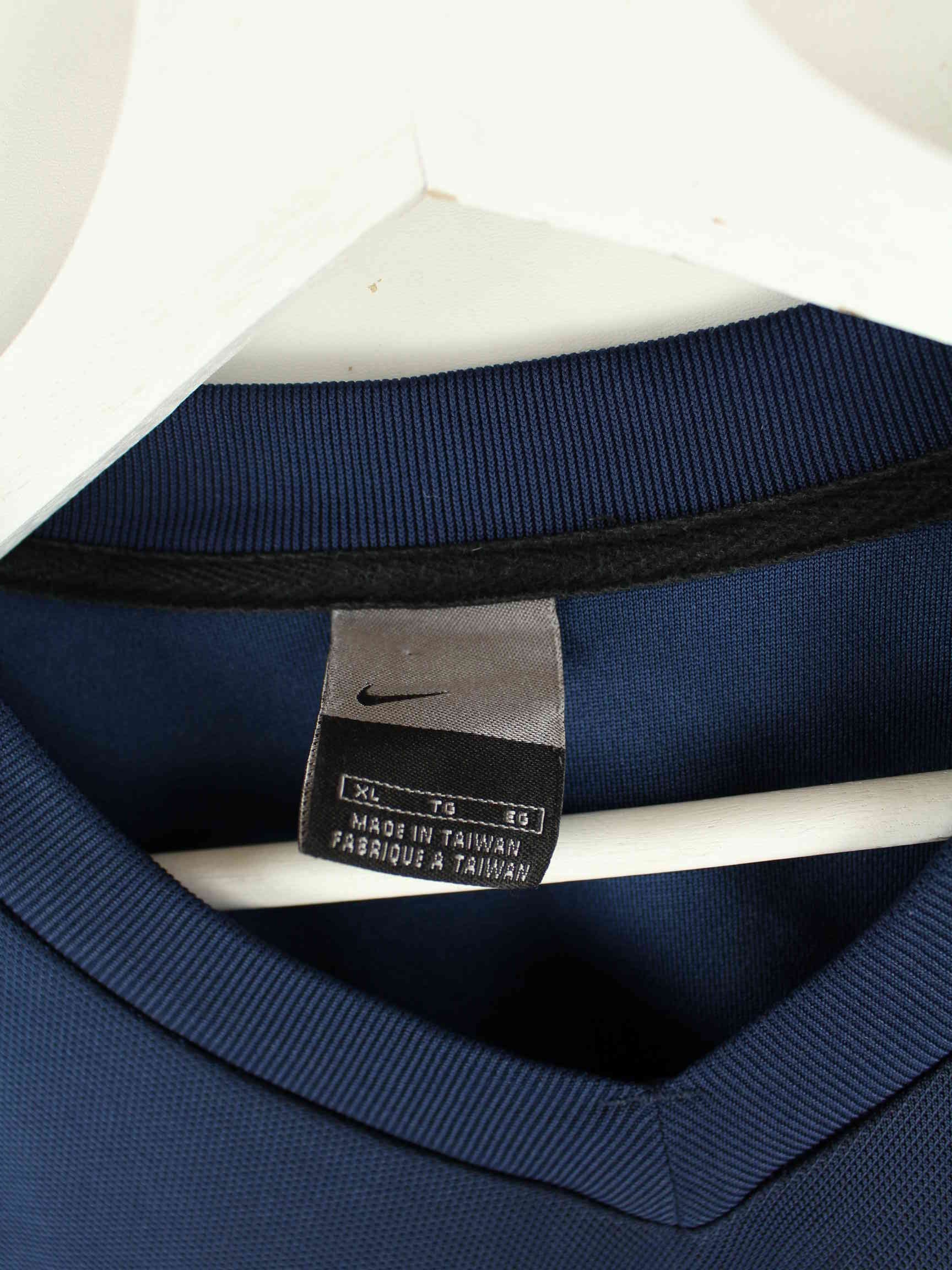 Nike y2k V-Neck Sport Sweatshirt Blau XL (detail image 2)