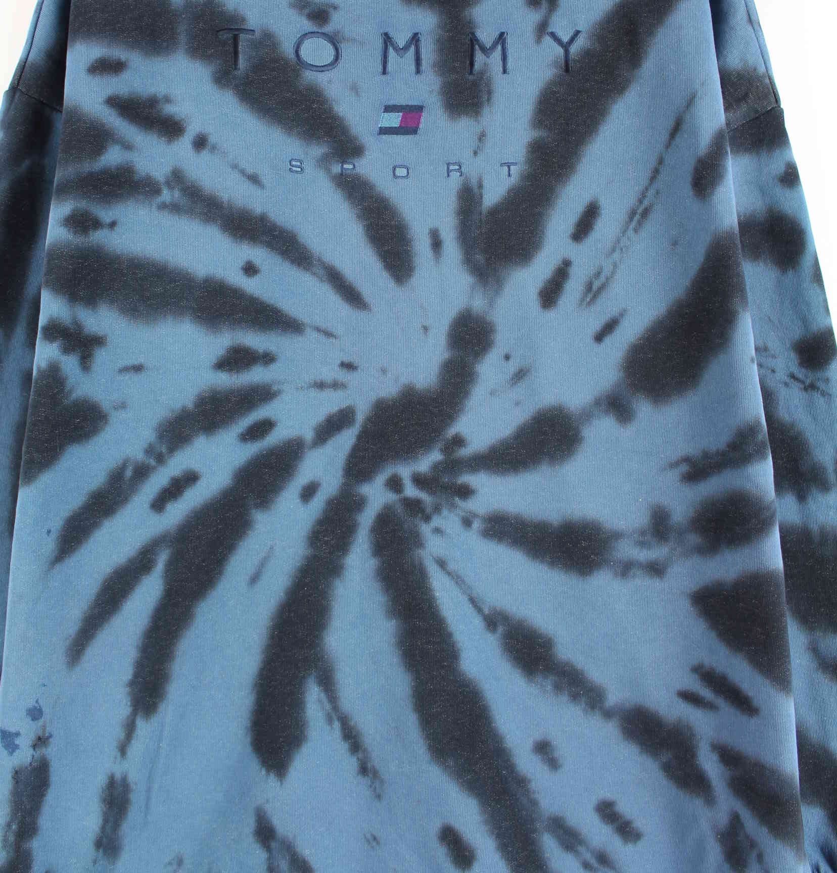 Tommy Hilfiger Embroidered Tie Die Sweater Blau M (detail image 1)