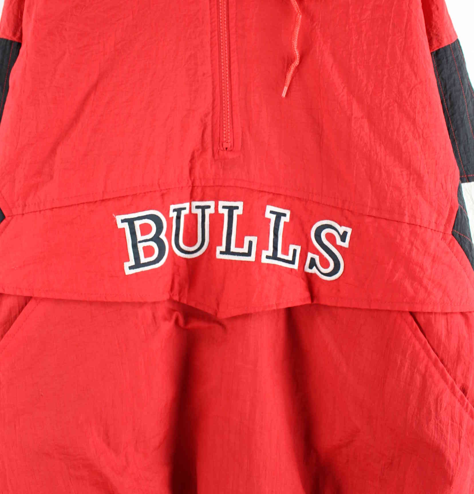 Starter 90s Vintage NBA Chicago Bulls Embroidered Jacke Rot XL (detail image 1)
