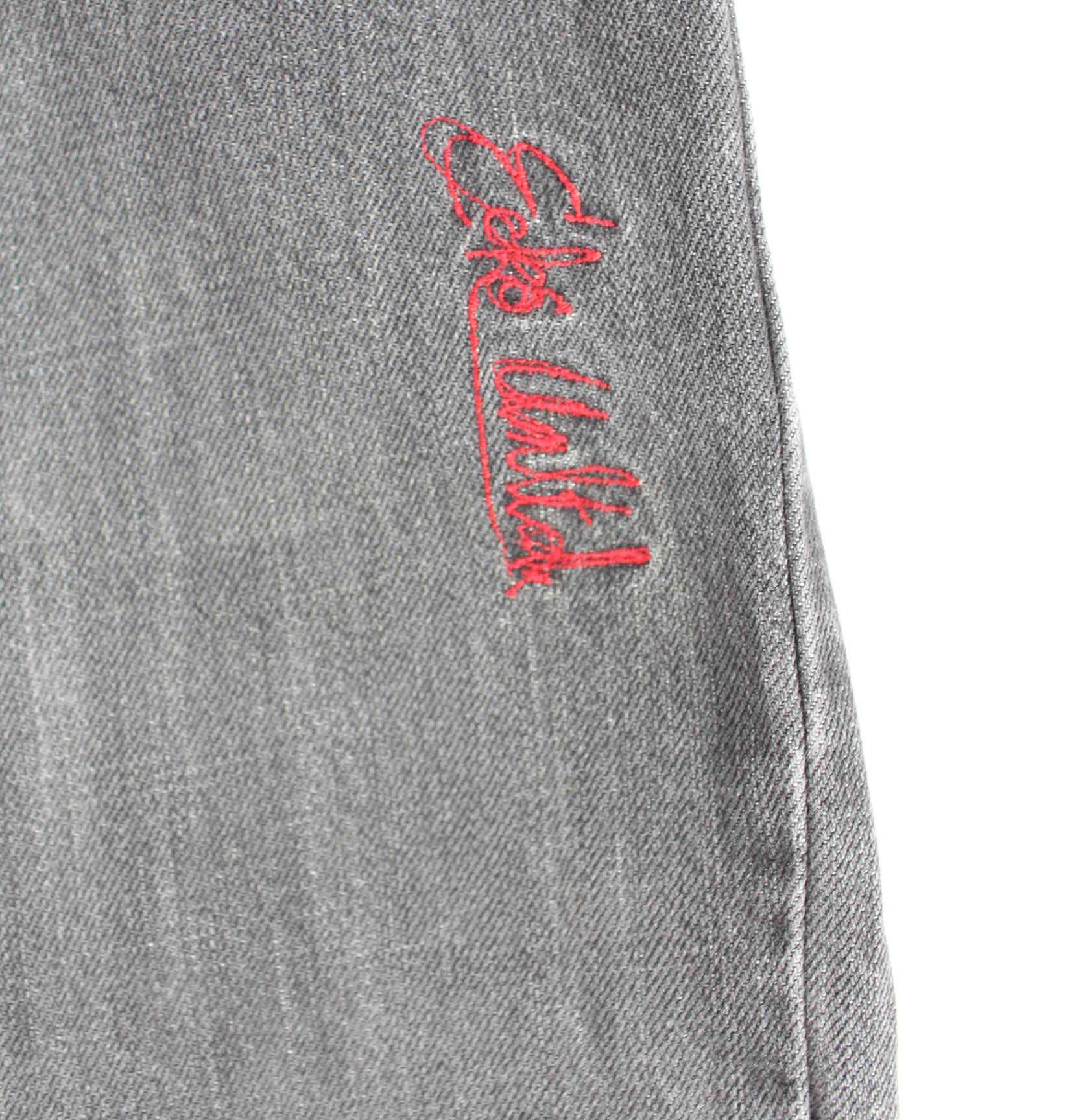 Ecko y2k Embroidered Jeans Grau W28 L30 (detail image 2)