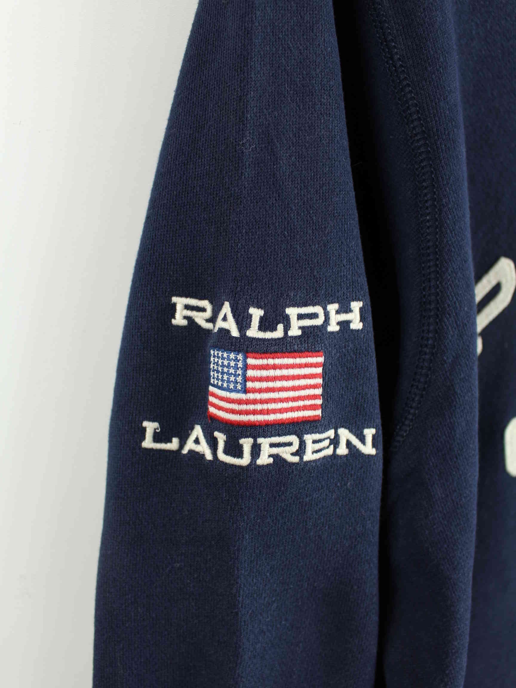 Ralph Lauren y2k Embroidered Sweater Blau M (detail image 3)
