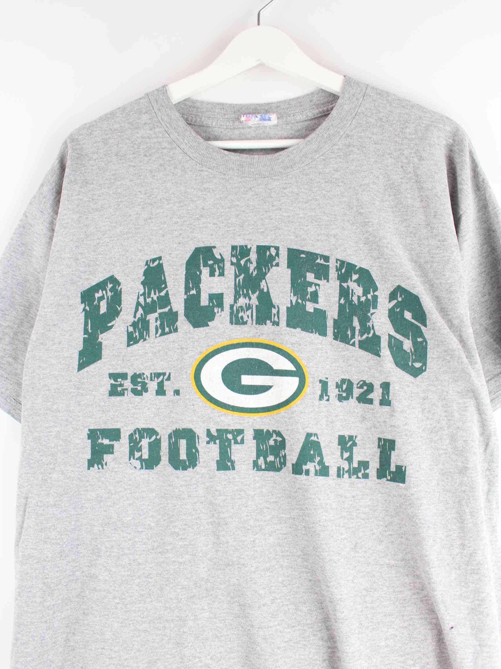 Majestic 90s Vintage G Packers Print T-Shirt Grau XL (detail image 1)