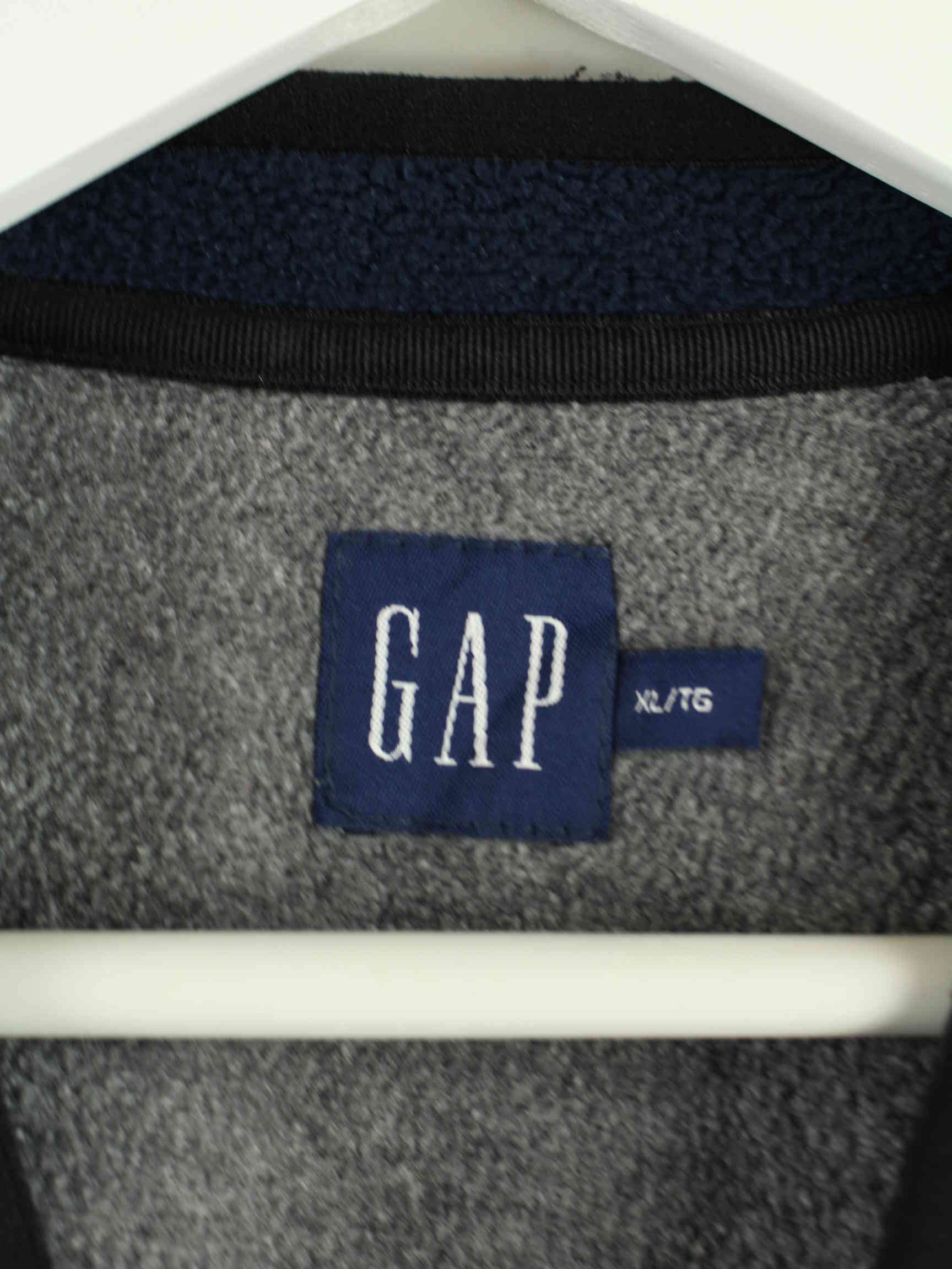GAP Fleece V-Neck Sweater Blau XL (detail image 3)