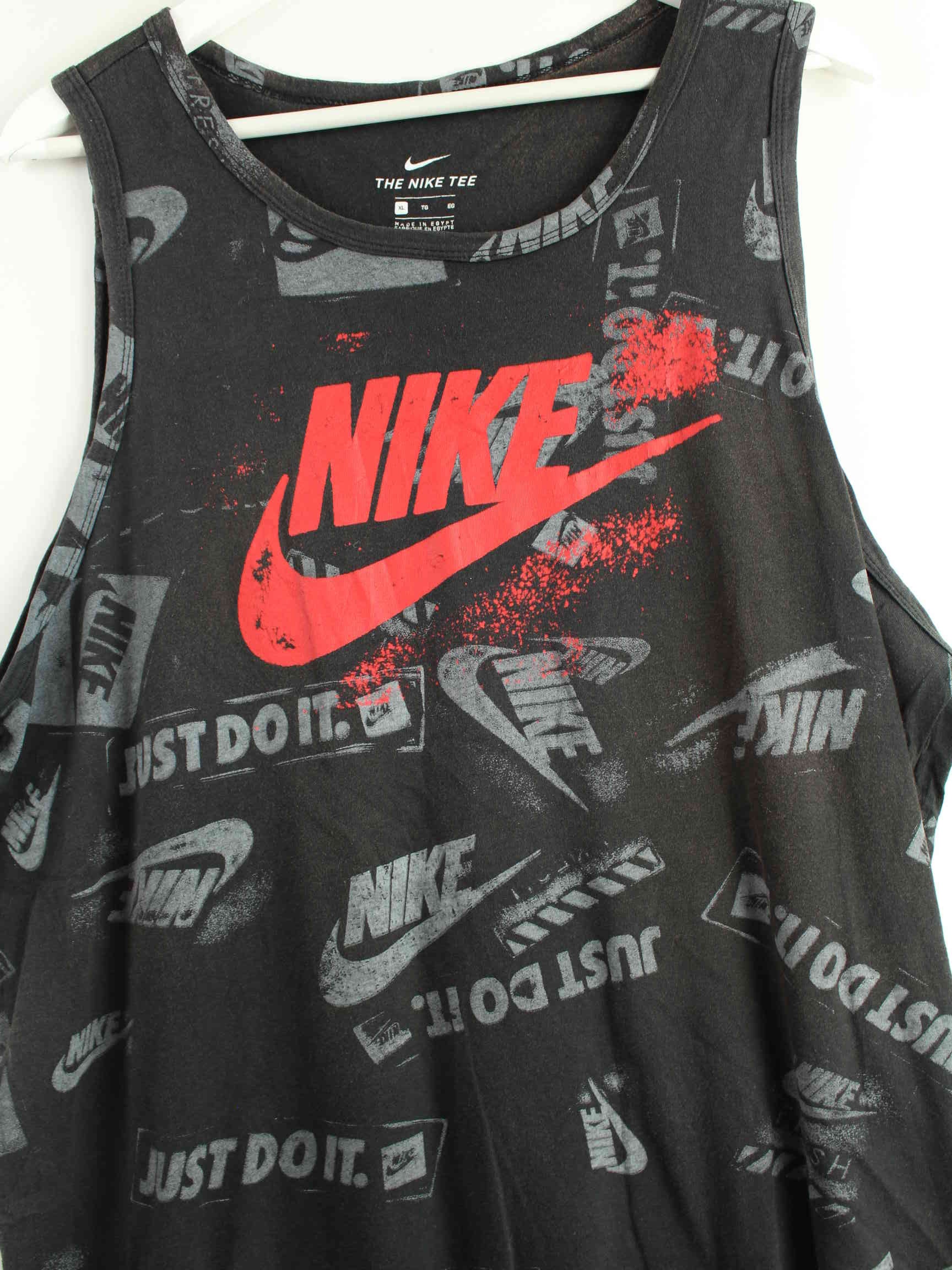 Nike Overall Logo Print Tank Top Grau XL (detail image 1)