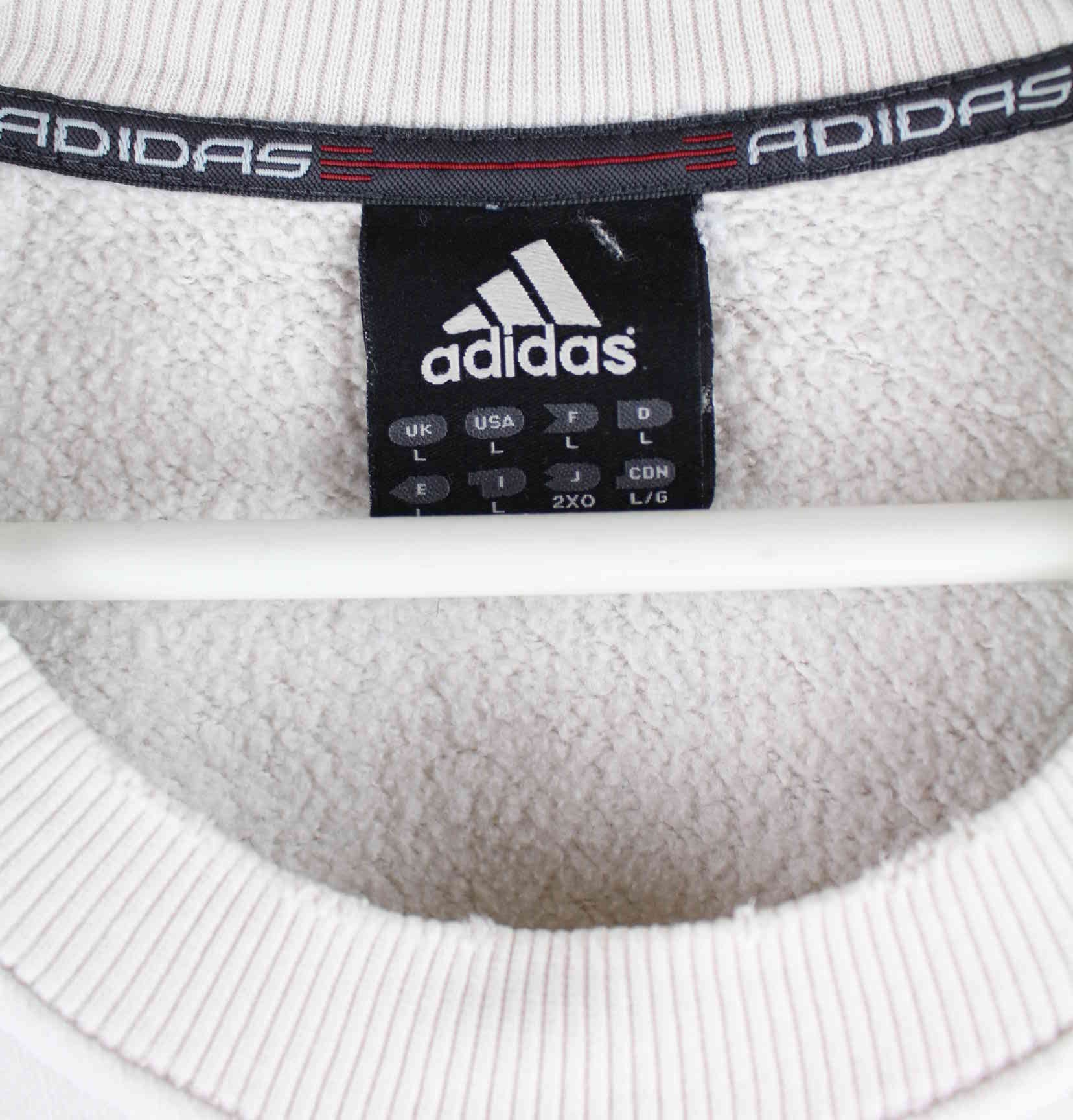 Adidas y2k Embroidered Sweater Weiß L (detail image 2)